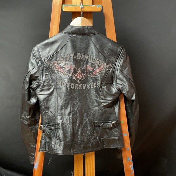 Harley Davidson genuine leather biker jacket - Picture 4 of 5